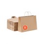 Kraft Paper Bags with Handles 50Pcs 16x6x12 in Party Shopping Retail Bag Brown