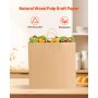 Kraft Paper Bag with Handles 100Pcs 18x7x19 in Party Shopping Retail Bag Black