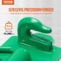 VEVOR 3/8" Tractor Bucket Hooks Grade 70 Forged Steel 2 Pack Grab Hooks Green