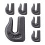 Ganchos de cadena soldables VEVOR de 3/8" para remolque de alta resistencia, de acero forjado G70 (paquete de 6), compatibles con tractores, grúas, polipastos de cadena y montacargas. Resistencia máxima a la rotura: 15 000 lb.