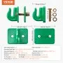 Vevor 3/8" Tractor Bucket Hooks Grade 70 Forged Steel 2 Pack Bolt On Grab Hooks Heavy Duty Mount With Backer Plate, Maximum Break Strength 15,000 Lbs, Compatible For Tractor Bucket, Rv, Pickup, Truck