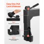 3-Point Quick Hitch with 2" Receiver Category 1 & 2 Tractor Hitch 3000lb Black
