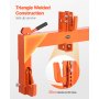 3-Point Quick Hitch with 2" Receiver Category 1 & 2 Tractor Hitch 3000lb Orange