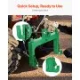 3-Point Quick Hitch Category 2 Tractor Hitch Adapter 4000lb Load Adjustable Bolt