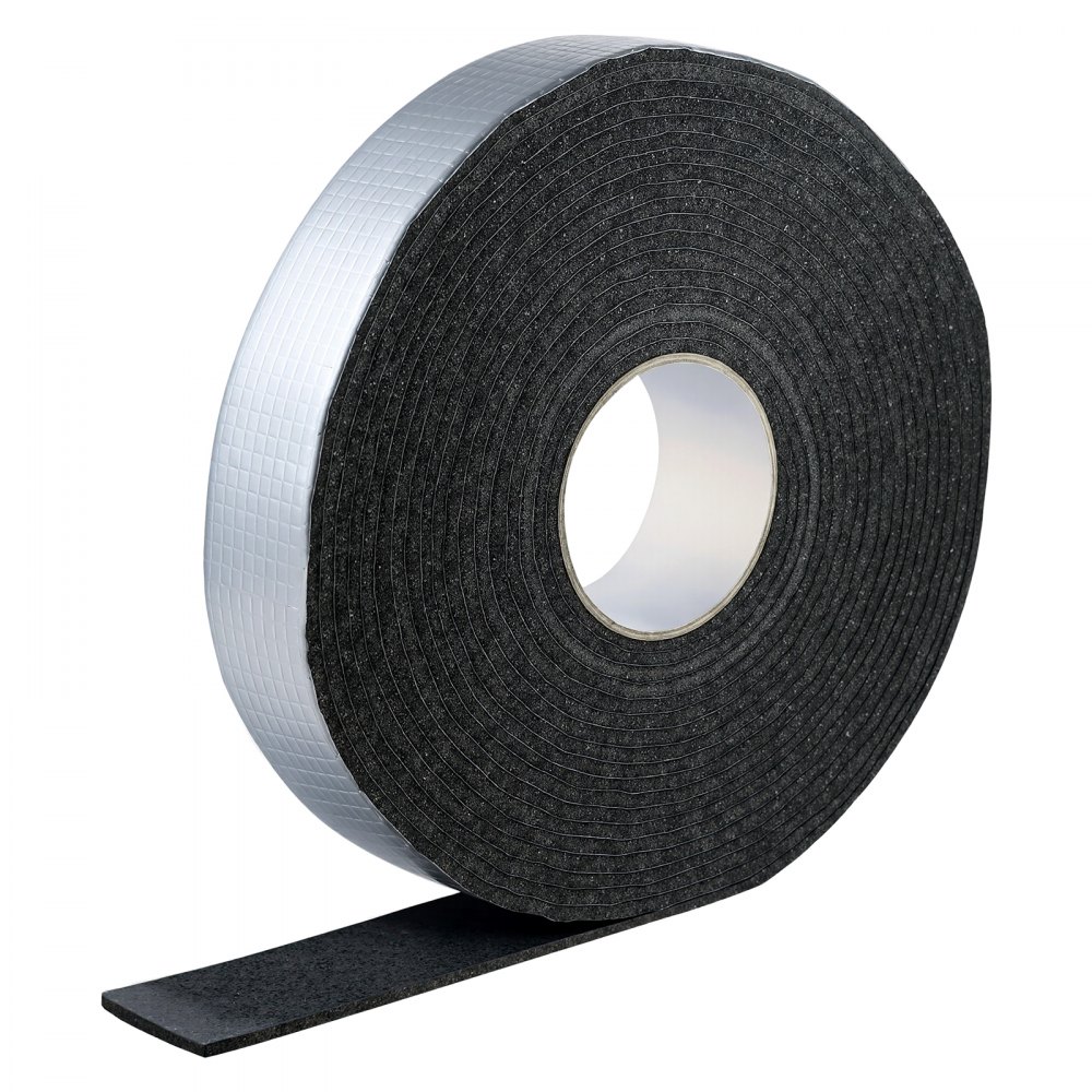 VEVOR Pipe Insulation Wrap, 32.8 FT x 2-inch Pipe Insulation Tape with Aluminum Foil Layer, Self-Adhesive Foam and Foil Pipes Wrap for Freeze Protection, Heat & Cold Resistant for Outdoor Indoor Use