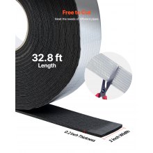 VEVOR Pipe Insulation Wrap 32.8FT x 2 in with Aluminum Foil Layer Self-Adhesive