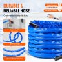 durable VEVOR heated water hose with crack-resistant, kink-free design, abrasion-resistant surface.