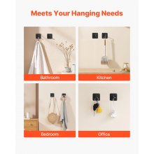 Adhesive Hooks Self-Adhesive Towel Coat Hooks 4 Pack Sticky Wall Hanger