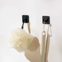 Adhesive Hooks Self-Adhesive Towel Coat Hooks 4 Pack Sticky Wall Hanger