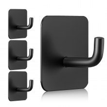 Adhesive Hooks Self-Adhesive Towel Coat Hooks 4 Pack Sticky Wall Hanger
