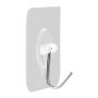 Ganchos adhesivos VEVOR, paquete de 12, resistentes, con capacidad máxima de 7 kg, de acero inoxidable, para baño y cocina, para colgar toallas, abrigos y llaves (transparentes)