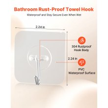 Adhesive Hooks Self-Adhesive Towel Coat Hooks 12 Pack Sticky Wall Hanger