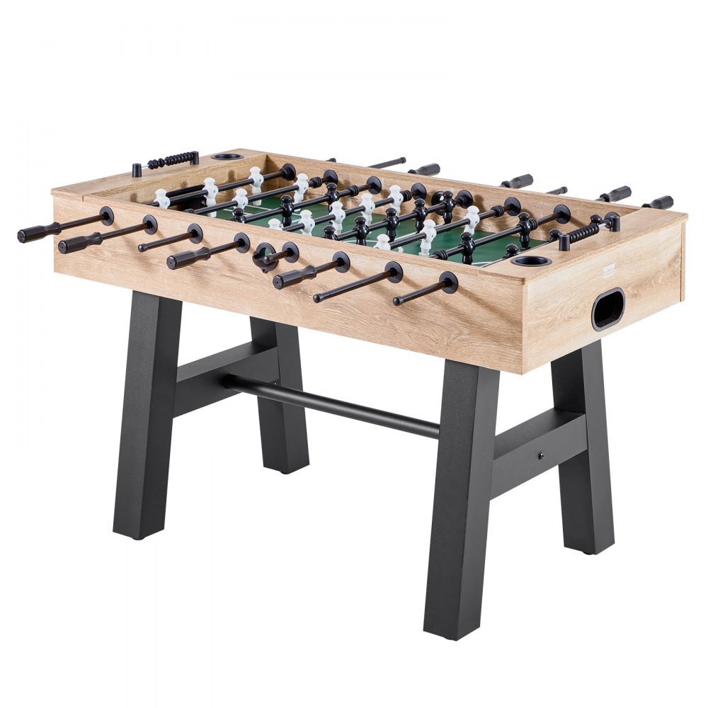 VEVOR Foosball Table, 55 inch Standard Size Table, Indoor Full Size Foosball Tables for Home, Family, and Game Room, Durable Soccer Set, Includes 4 Balls, Score Keeper, and 2 Cup Holders