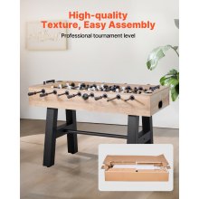 VEVOR 140 cm Foosball Soccer Game Table Standard Size Foosball Table for Home