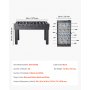 VEVOR Foosball Table, 137 cm Standard Size Table, Indoor Full Size Foosball Tables for Home, Family, and Game Room, Durable Soccer Set, Includes 4 Balls, Score Keeper, and 2 Cup Holders