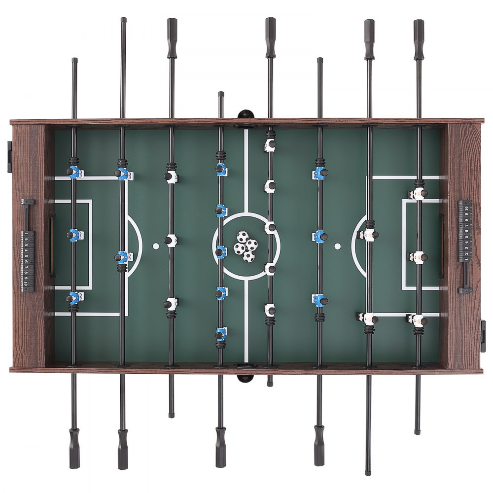VEVOR Foosball Τραπέζι, 55 ιντσών Standard Size Τραπέζι Foosball, Εσωτερικό τραπέζι πλήρους μεγέθους για το σπίτι, την οικογένεια και την αίθουσα παιχνιδιών, ποδόσφαιρο με τραπέζι για ποδόσφαιρο, περιλαμβάνει 4 μπάλες και 2 ποτηροθήκες