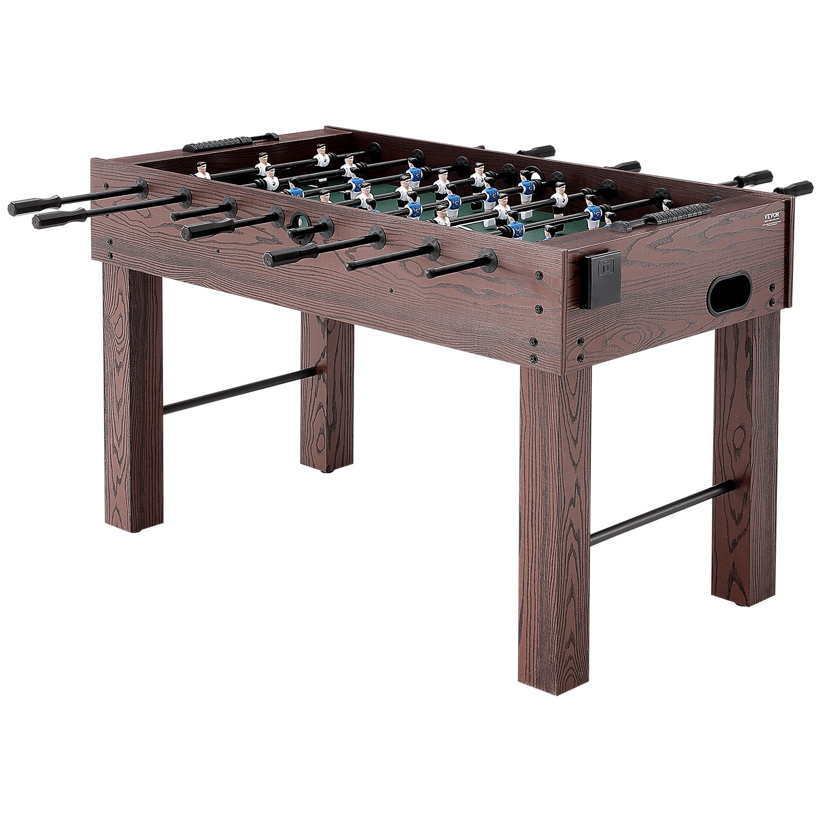 VEVOR Foosball Τραπέζι, 55 ιντσών Standard Size Τραπέζι Foosball, Εσωτερικό τραπέζι πλήρους μεγέθους για το σπίτι, την οικογένεια και την αίθουσα παιχνιδιών, ποδόσφαιρο με τραπέζι για ποδόσφαιρο, περιλαμβάνει 4 μπάλες και 2 ποτηροθήκες