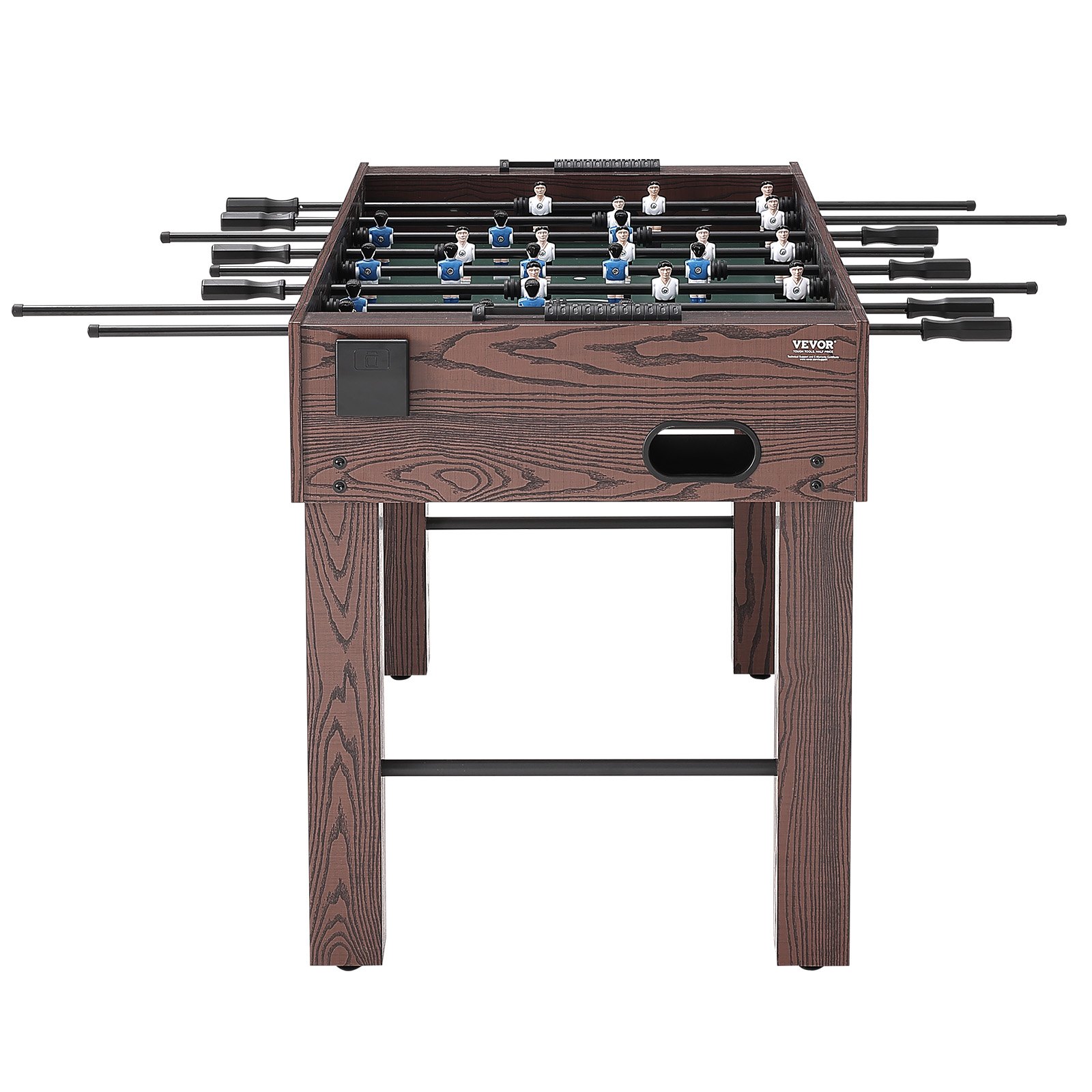 VEVOR Foosball Τραπέζι, 55 ιντσών Standard Size Τραπέζι Foosball, Εσωτερικό τραπέζι πλήρους μεγέθους για το σπίτι, την οικογένεια και την αίθουσα παιχνιδιών, ποδόσφαιρο με τραπέζι για ποδόσφαιρο, περιλαμβάνει 4 μπάλες και 2 ποτηροθήκες