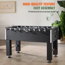 VEVOR Foosball Table, 55 inch Standard Size Foosball Table, Indoor Full Size Foosball Table for Home, Family, and Game Room, Soccer with Foosball Table Set, Includes 4 Balls and 4 Cup Holders