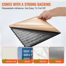 VEVOR Acoustic Foam Panels 48 Pack 12 x 12 x 1 in Adhesive for Wall Ceiling