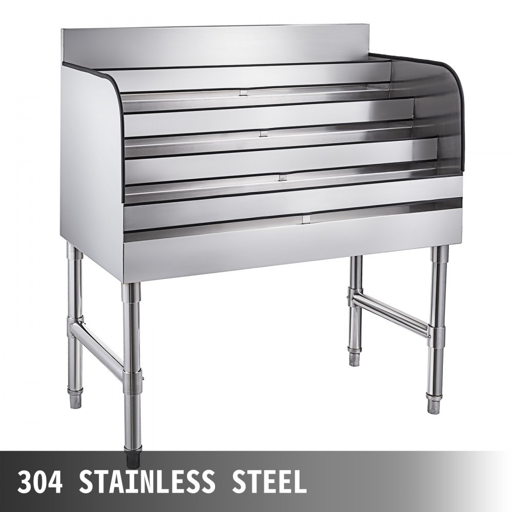 Wine Display Liquor Display Rack 4-Tier Stainless Steel Bottle Display Stand