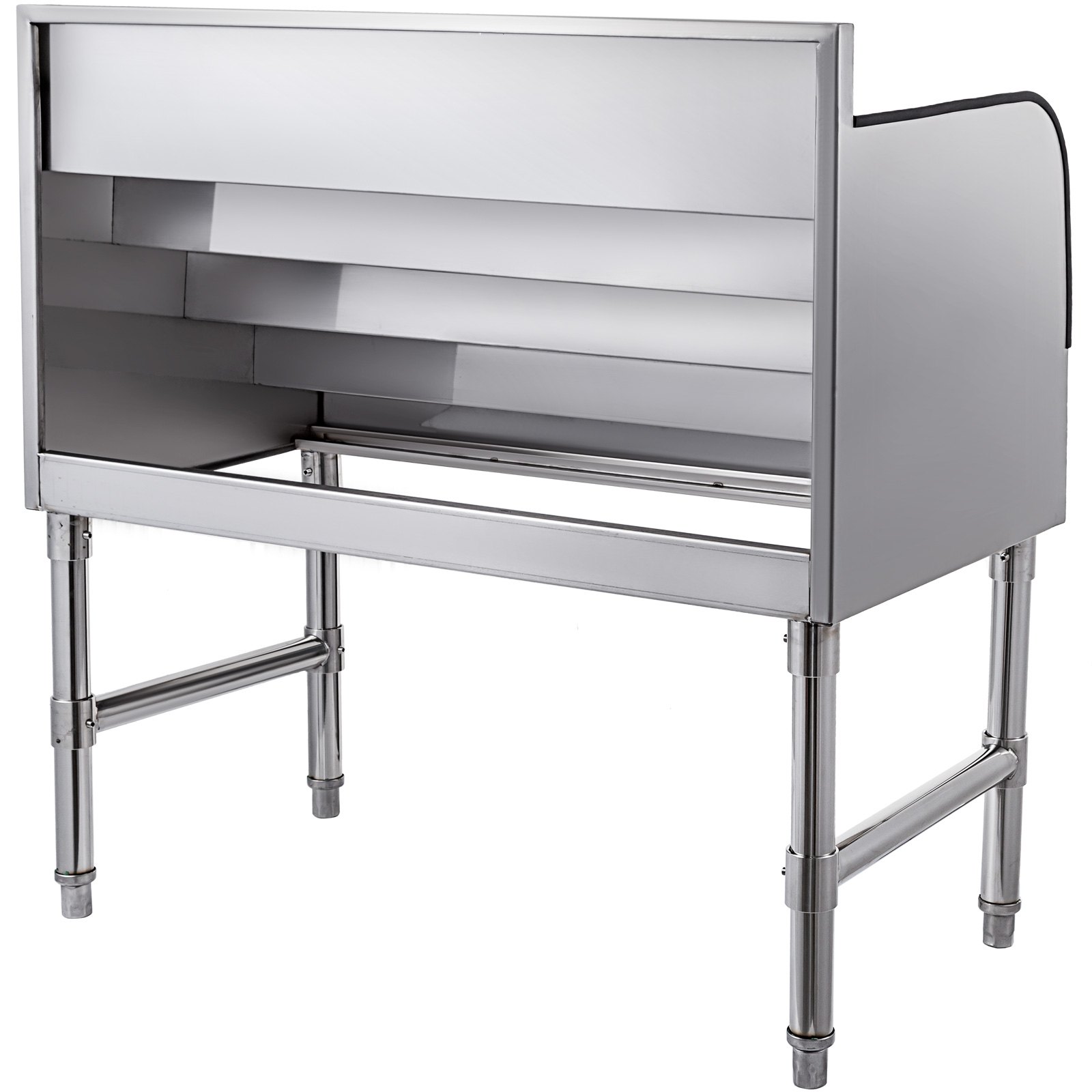 Wine Display Liquor Display Rack 4-Tier Stainless Steel Bottle Display Stand