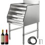Wine Display Liquor Display Rack 5 Tiers Stainless Steel Bottle Display Stand