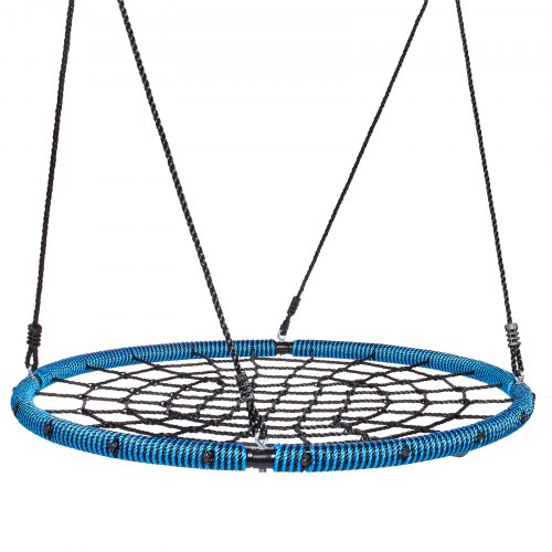 Balançoire soucoupe en toile d'araignée , balançoires rondes de 101 cm pour enfants en extérieur