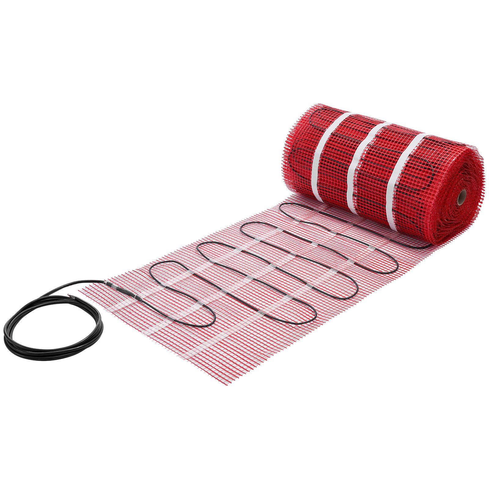 VEVOR 150 sqft Self-Adhesive Mesh Floor Heating Mat System, 120V Electric Radiant Heated Floor System, with Smart Control Thermostat & Alarm, Easy Installation for Tile, Stone, Vinyl