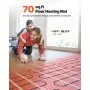70 sqft Self-Adhesive Mesh Floor Heating Mat 120V Radiant Heated System