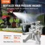 VEVOR Pressure Washer Pump, 7/8" Shaft Vertical, 3100 PSI, 2.5GPM, Replacement Power Washer Pumps Kit with 5 Nozzles, Compatible with Briggs & Stratton, Generac, Devilbiss, Troy Bilt, Honda, Craftsman