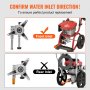 VEVOR Pressure Washer Pump, 7/8" Shaft Vertical, 3100 PSI, 2.5GPM, Replacement Power Washer Pumps Kit with 5 Nozzles, Compatible with Briggs & Stratton, Generac, Devilbiss, Troy Bilt, Honda, Craftsman