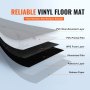 VEVOR Self Adhesive Vinyl Floor Tiles 390 x 23.6 inch, 1.5mm Thick Peel & Stick, White Marble Texture DIY Flooring for Kitchen, Dining Room, Bedrooms & Bathrooms, Easy for Home Decor