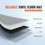 VEVOR självhäftande vinylgolvplattor 12 x 12 tum, 50 plattor 1,5 mm tjocka Peel & Stick, vit marmorstruktur DIY-golv för kök, matsal, sovrum och badrum, lätt för heminredning
