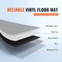 VEVOR Self Adhesive Vinyl Floor Tiles 12 x 12 inch, 50 Tiles 1.5mm Thick Peel & Stick, White Marble Texture DIY Flooring for Kitchen, Dining Room, Bedrooms & Bathrooms, Easy for Home Decor