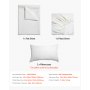 VEVOR 4-Piece Bed Sheet Set - Queen Size, 100% Bamboo Fiber Bedding Set, Cooling, Breathable & Shrink-Resistant Luxury Bed Sheet with Deep Pocket, Fit up to 16" Deep Mattress, Ideal for Hotel Bedroom
