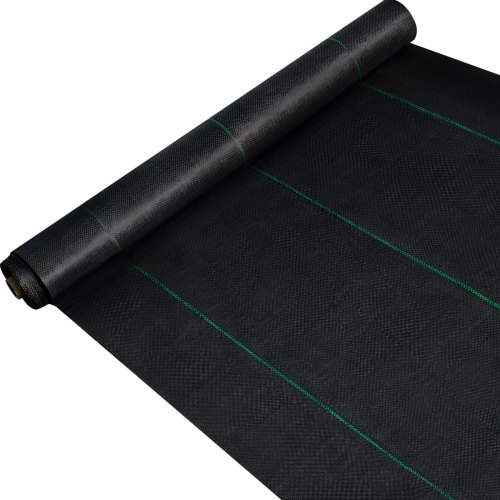 VEVOR 3FTx300FT Premium Weed Barrier Fabric Heavy Duty 3.2OZ, Woven Weed Control Fabric, High Permeability Good for Flower Bed, Geotextile Fabric for Underlayment, Polyethylene Ground Cover