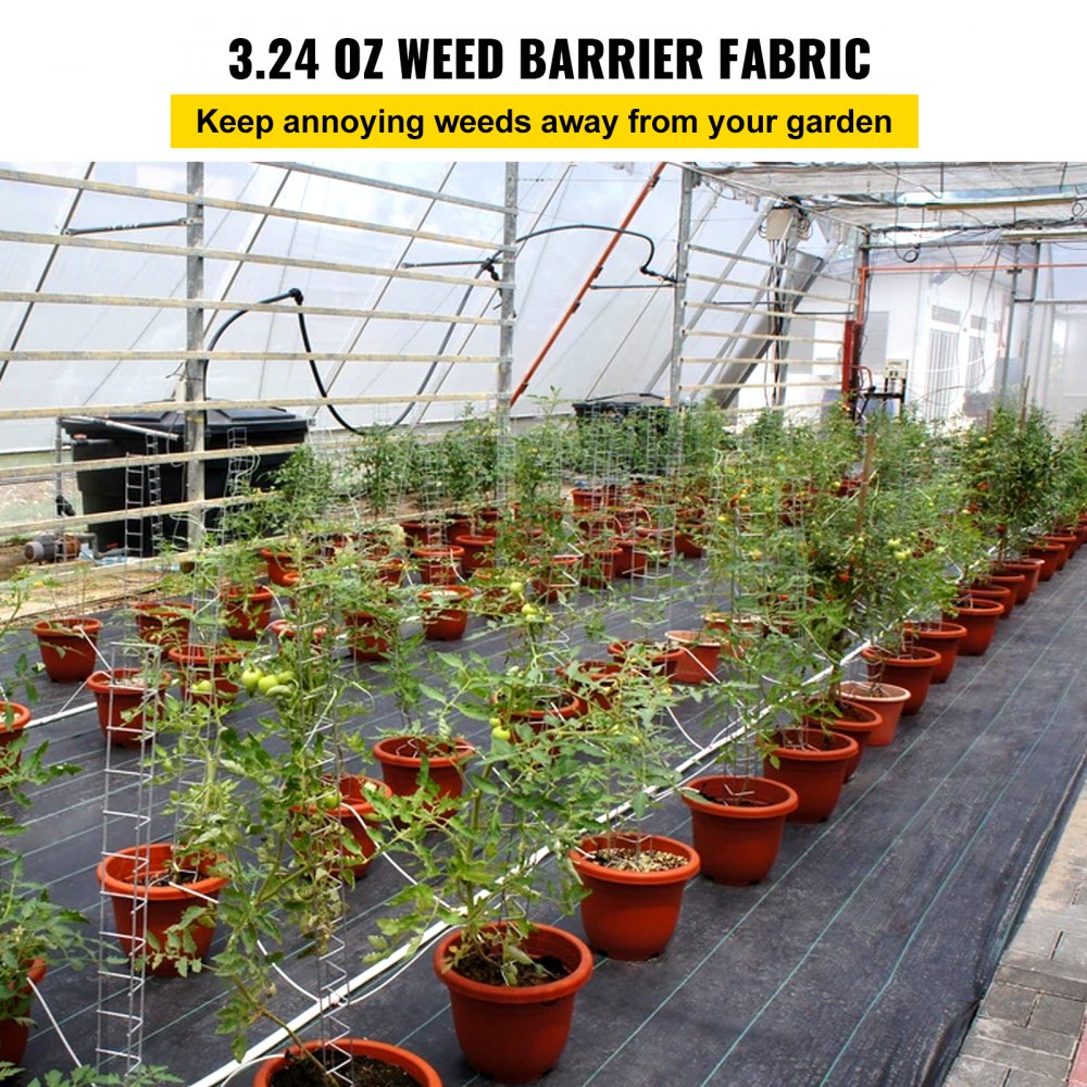 VEVOR 3FTx300FT Weed Barrier Landscape Fabric 3OZ High Permeability Ground Cover