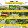 VEVOR Tkanina na zabránění plevele na zahradu, 3,24 oz Heavy Duty Landscape Fabric, 3x300 ft Weed Block Control pro zahradní kryt půdy, Tkaná geotextilní tkanina pro terénní úpravy, zahradnictví, podložení, černá