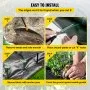 20 year 6x300 ft Heavy Duty PP Woven Weed Barrier Landscape Ground Cover 3.2Oz