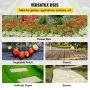 VEVOR Weed Control Fabric 6ft x 300ft - Geo Textile Fabric Heavy Duty - Woven Ground Cover for Commercial Greenhouse, Yard, Garden Barrier Cloth Blocker Mat