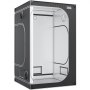 VEVOR grow tent with reflective interior and multiple ventilation ports, featuring zippered access door.