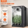 VEVOR 4x4 Grow Tent, 48'' x 48'' x 80'', High Reflective 2000D Mylar Hydroponic Growing Tent with Observation Window, Tool Bag and Floor Tray for Indoor Plants Growing