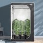 VEVOR 4x4 Grow Tent, 122 x 122 x 203 cm, High Reflective 2000D Mylar Hydroponic Growing Tent with Observation Window, Tool Bag and Floor Tray for Indoor Plants Growing
