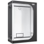 black and white VEVOR grow tent with mesh windows and structured corners.