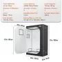 VEVOR 2x4 Grow Tent, 122 x 61 x 183 cm, High Reflective 2000D Mylar Hydroponic Growing Tent with Observation Window, Tool Bag and Floor Tray for Indoor Plants Growing