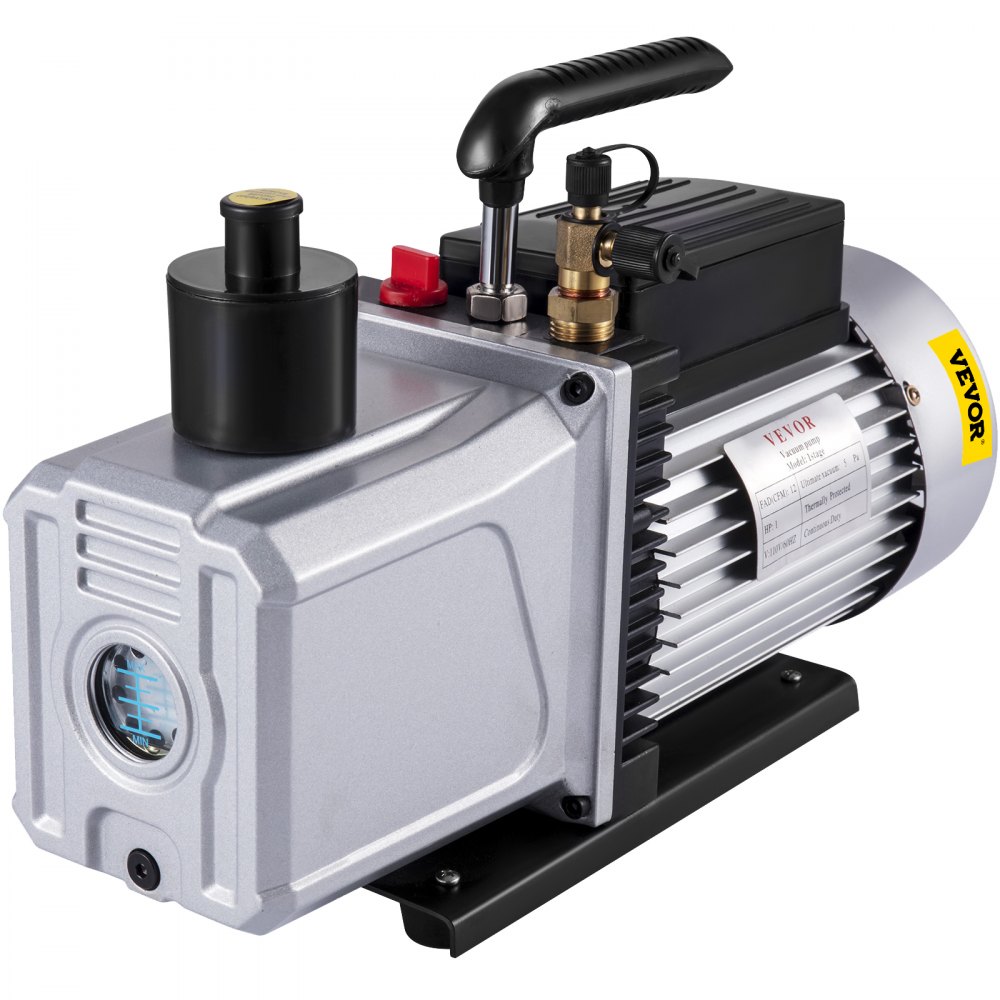 VEVOR Vacuum Pump 12CFM 1 HP Single Stage Air Conditioning Vacuum Pump ...