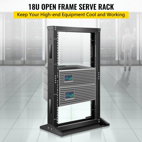Vevor Open Frame Server Rack Network Server Rack 18u 2 Post 19
