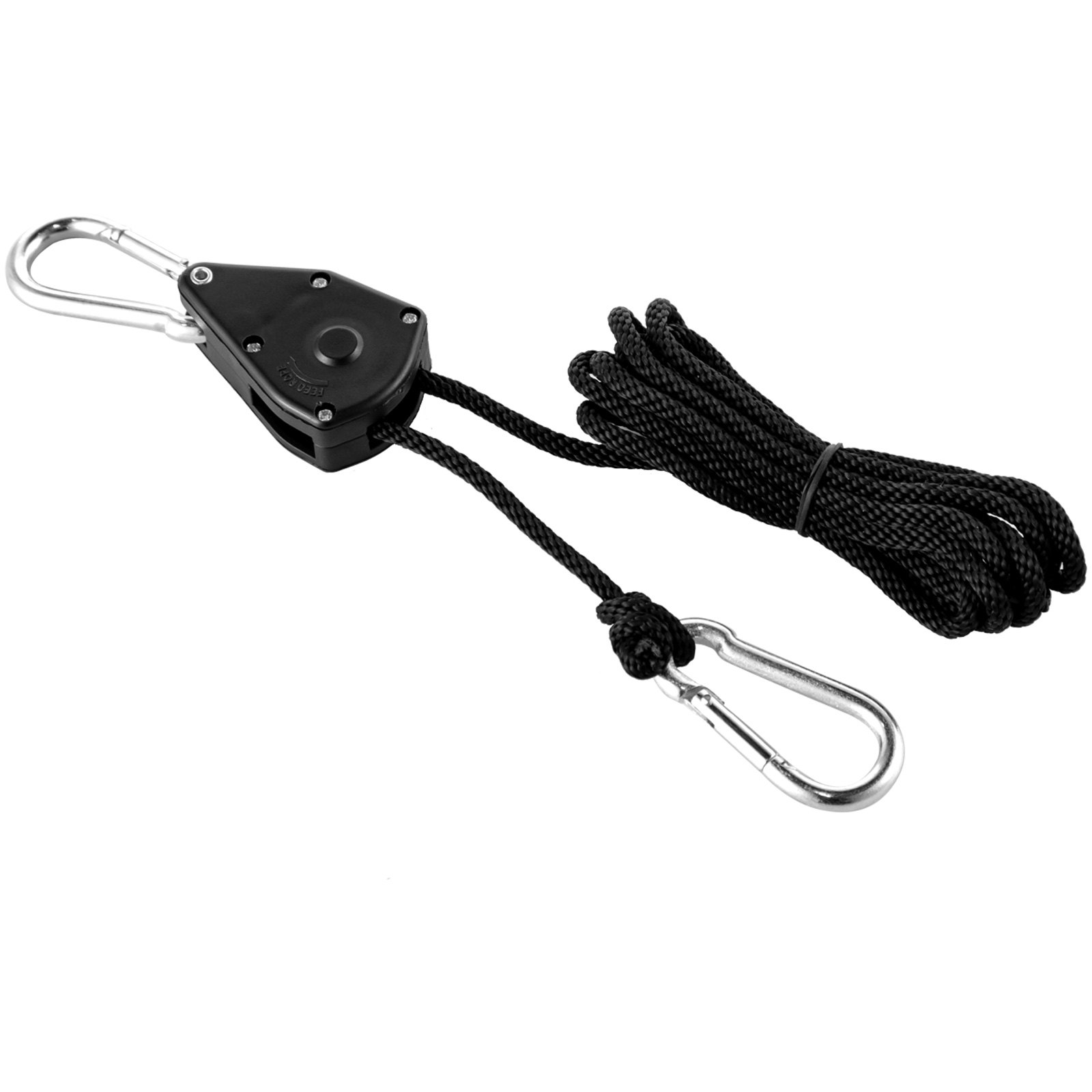 VEVOR Light Hangers Adjustable 2Pair Rope Clip Hanger 1/8 Inch Grow