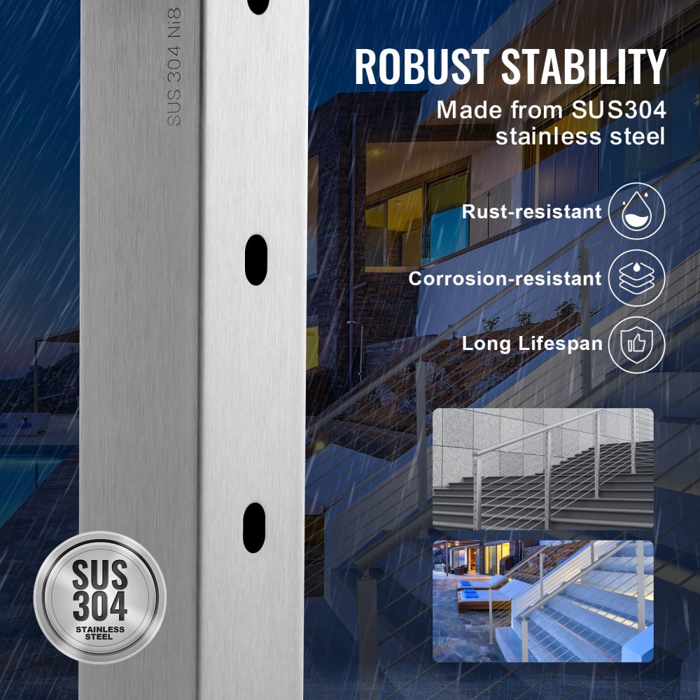 VEVOR Cable Railing Post, 42